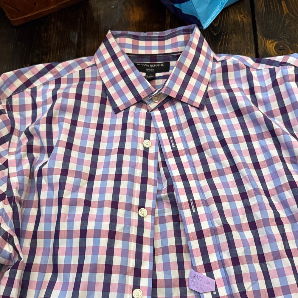 Banana Republic Multicolor Checkered Shirt